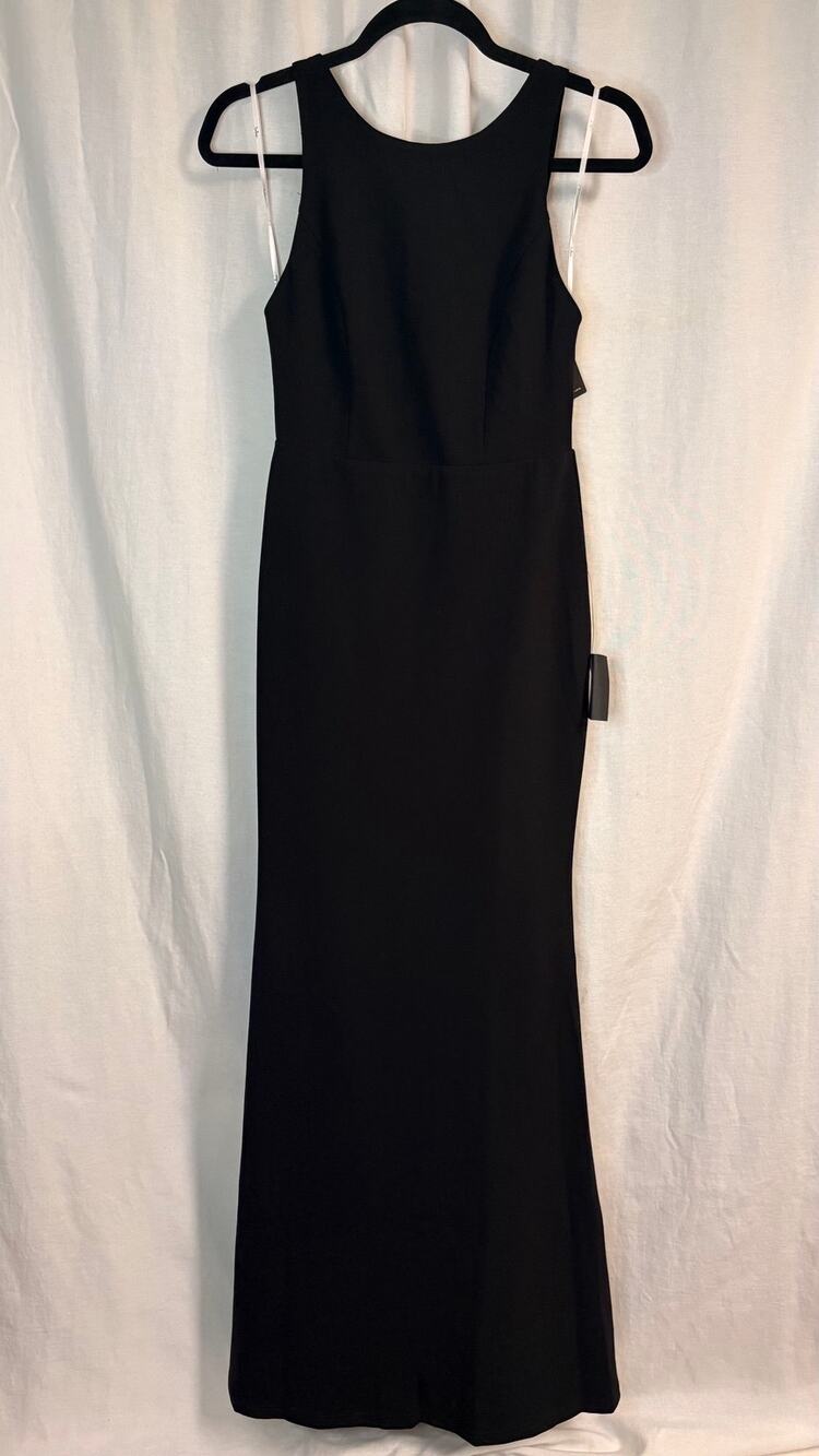 Lulus Black Sleeveless Maxi Dress Size Small Open Back Formal Gown NWT